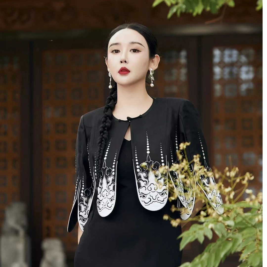 LADYPOWER十全十美系列----莲花纹小上衣套裙 50010A   90031