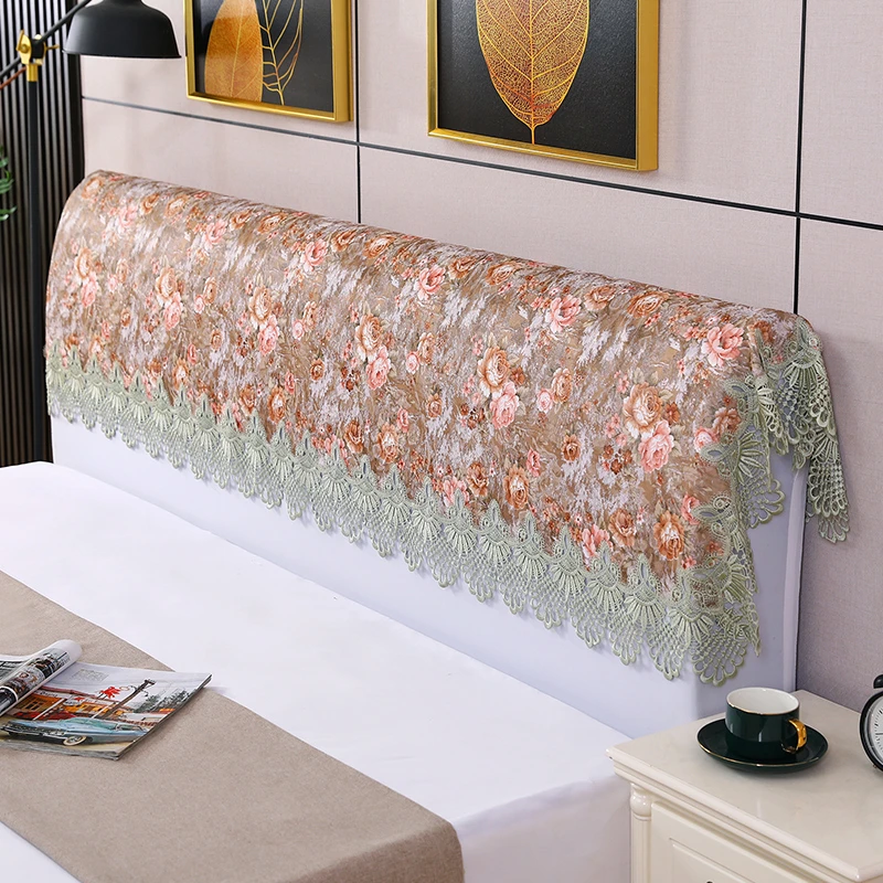 欧式床头盖布盖巾靠背巾防尘布通用防尘罩套床头套高级感简约高档