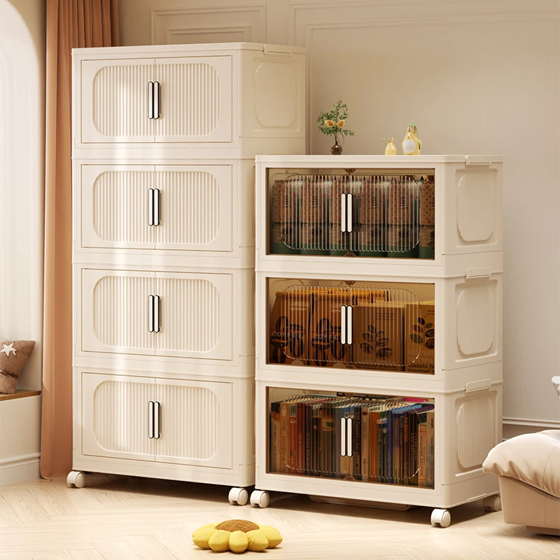 【72面宽】居家收纳柜子卧室家用多层零食储物柜子杂物落地收纳方柜