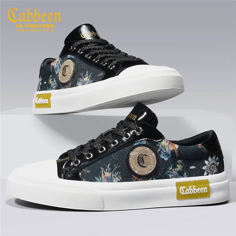 卡宾鞋子布鞋男款秋季薄款板鞋男士休闲潮鞋百搭透气男鞋帆布鞋