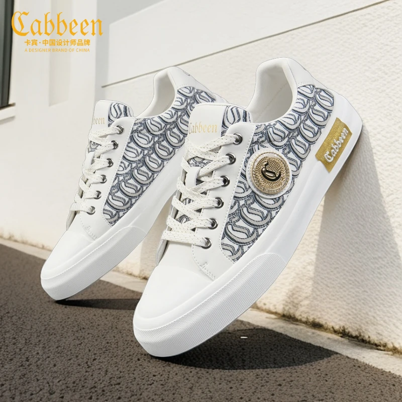 卡宾休闲鞋时尚鞋子2024新款透气秋季爆款男鞋低帮潮流男士帆布鞋