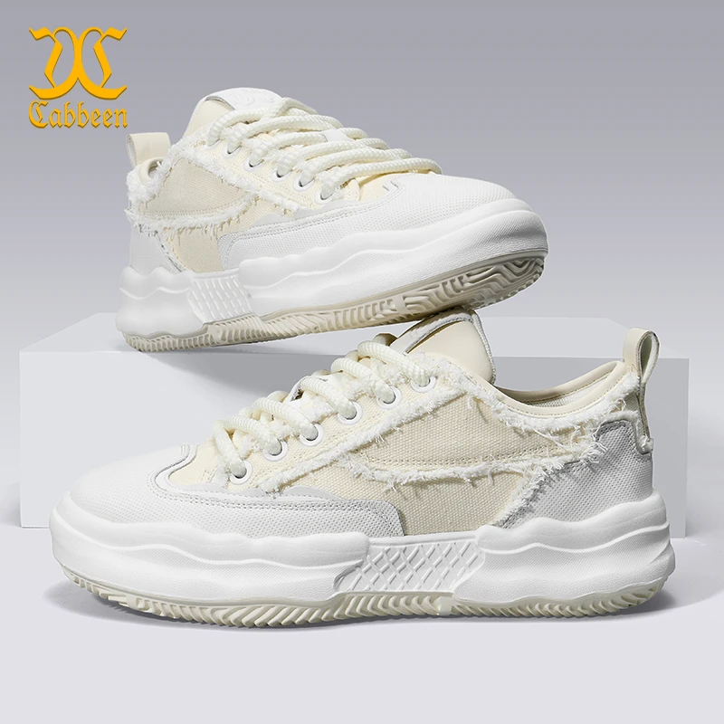 卡宾鞋子男鞋2024新款时尚小白鞋男休闲鞋百搭男士运动帆布鞋板鞋