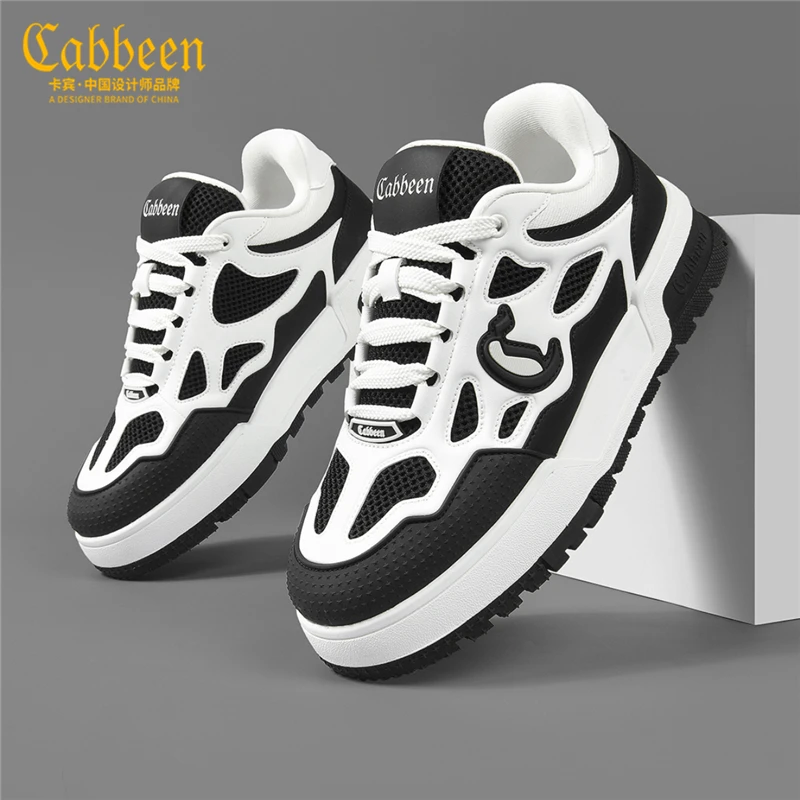 卡宾男士休闲鞋子2024新款潮流板鞋男百搭运动鞋秋季潮鞋网红男鞋
