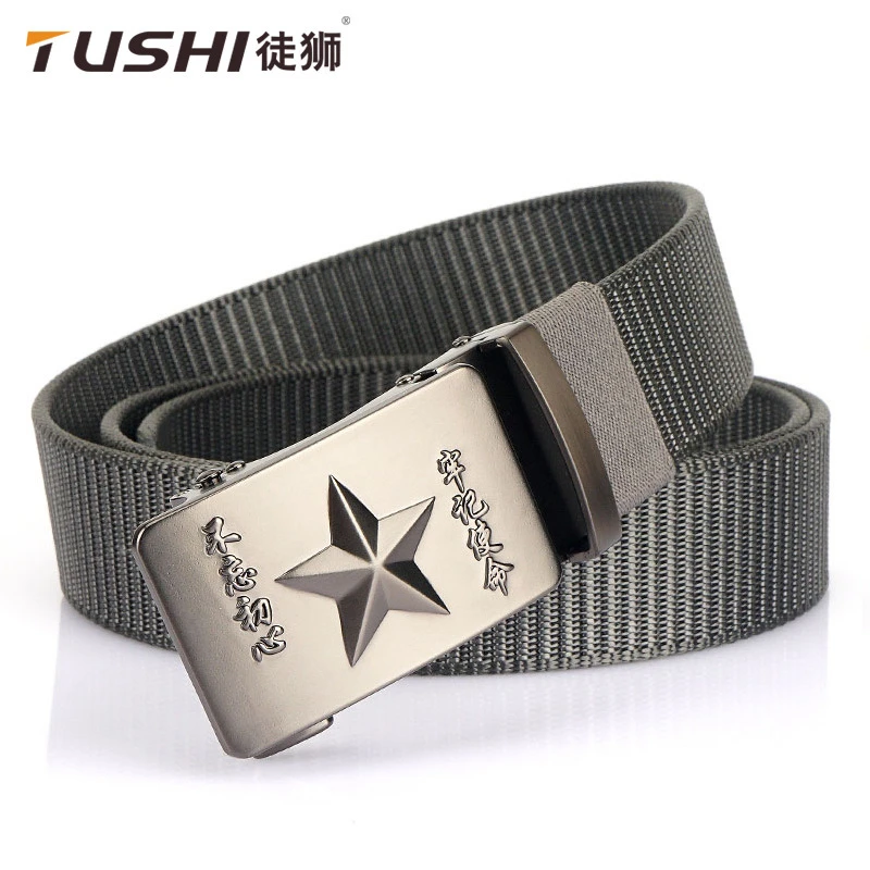 TUSHI/徒狮工装null男粗线装饰松紧腰带皮带时尚休闲百搭编织