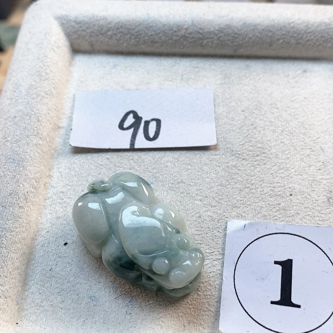 翡翠颈饰未镶嵌缅甸Ａ货翡翠玉貔貅