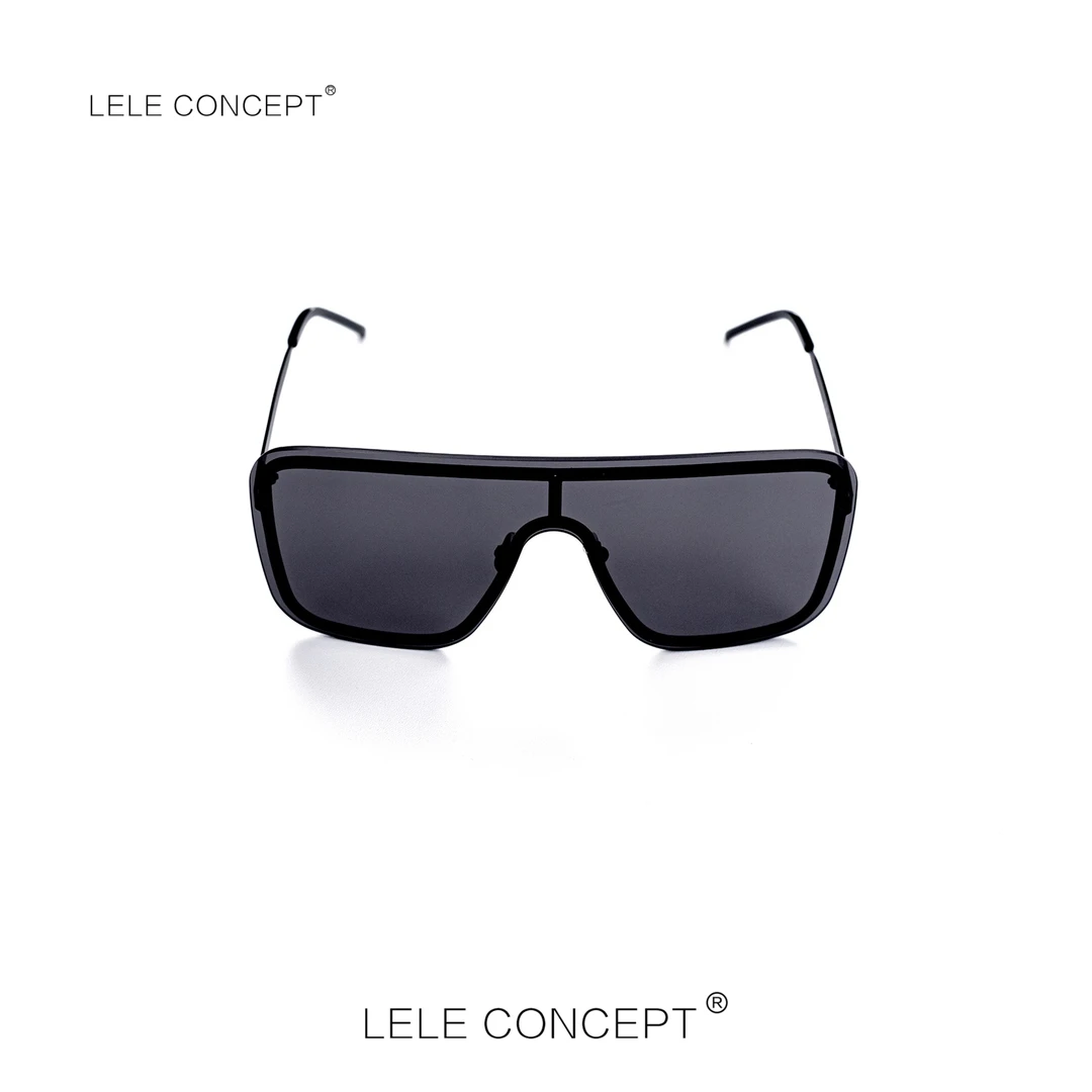 LELE CONCEPT |  百搭纯黑酷炫风镜墨镜时尚潮酷感个性大框SP002