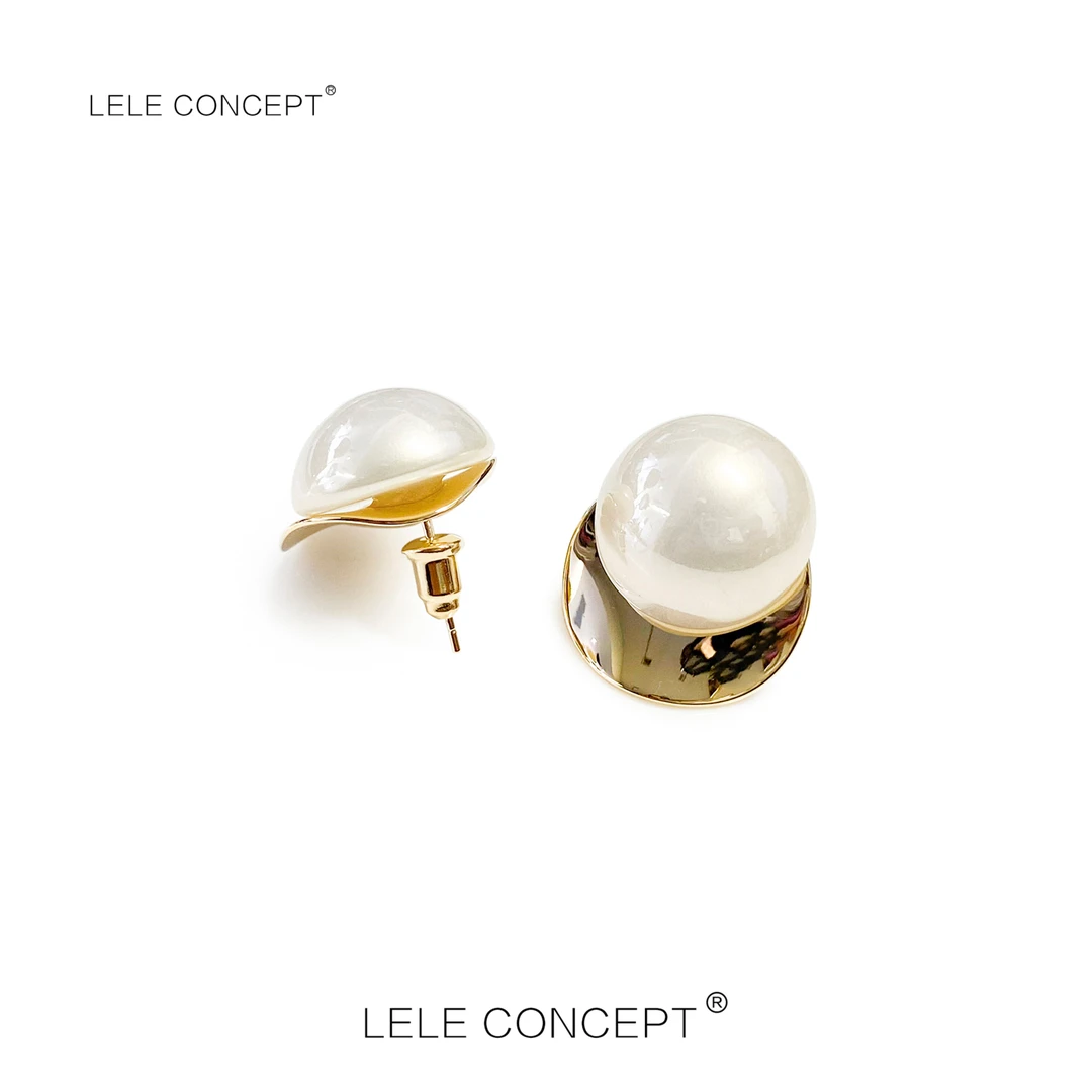 合金仿珍珠耳饰 LELE CONCEPT |  珠珠耳环寓意“珠联金合” SP0187