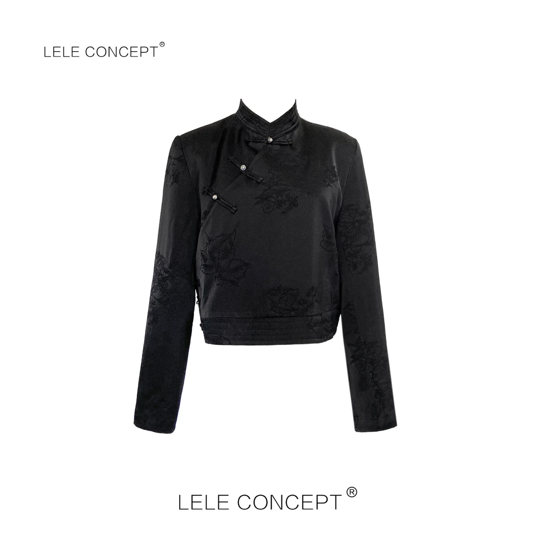 LELE CONCEPT | 长袖时尚轻奢气质新中式复古国风外套Y0303