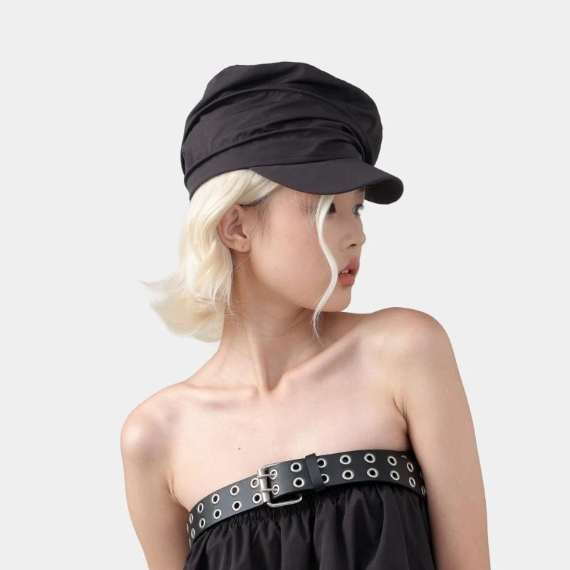 YEZI OD 户外速干防晒鸭舌帽女轻便遮阳褶皱堆堆帽时尚个性贝雷帽