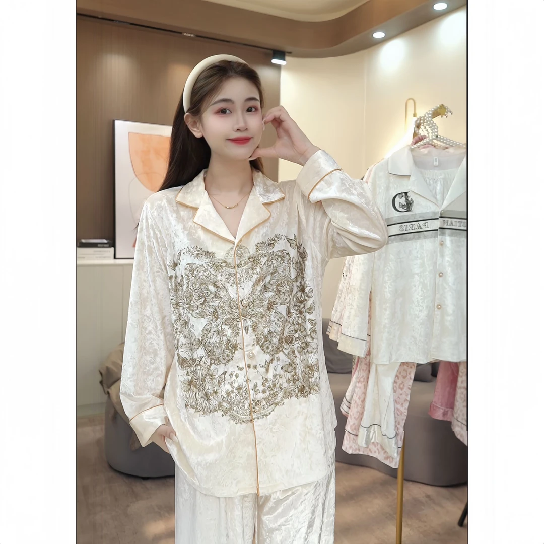 【秀秀家】秋季上新《公主》高定长袖长裤睡衣家居服套装