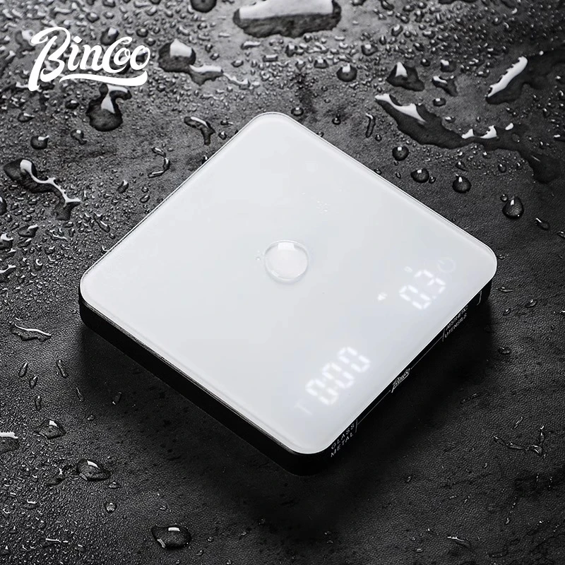 Bincoo镜面咖啡电子秤手冲智能迷你便携咖啡豆称重意式称咖啡器具