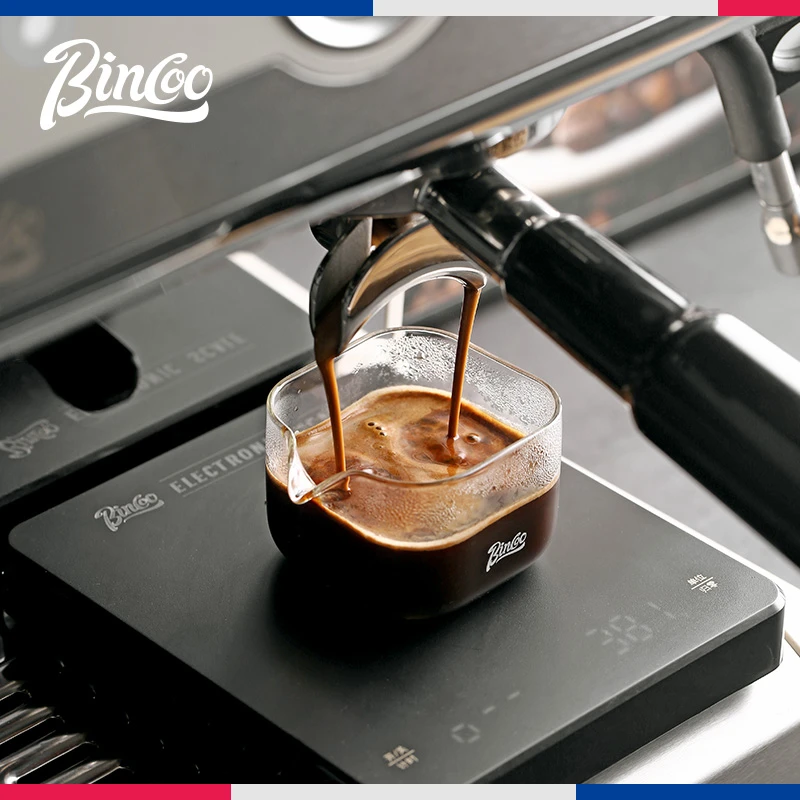 Bincoo浓缩玻璃杯奶盅咖啡量杯刻度萃取杯接液杯玻璃盎司杯意式
