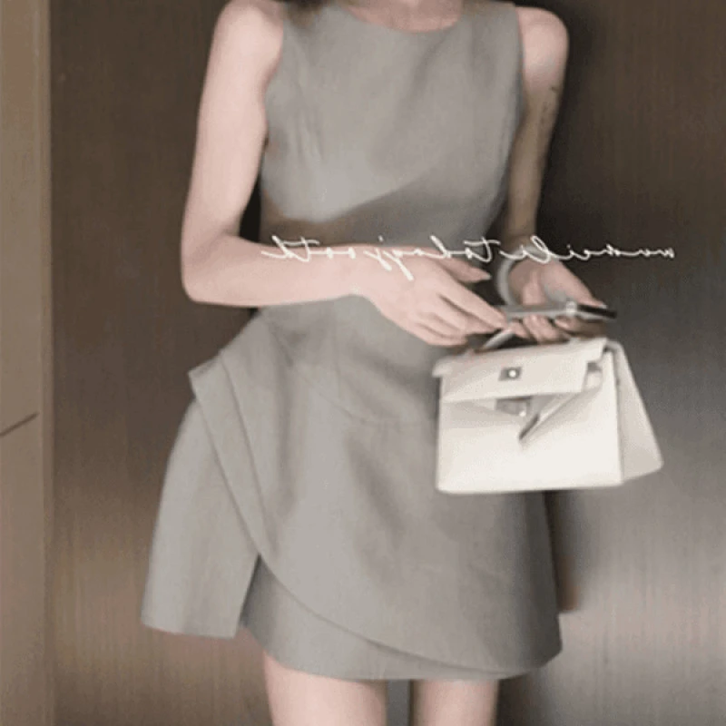 实拍 罗马假日 时尚女款休闲百搭女装连衣裙L240605LYQ