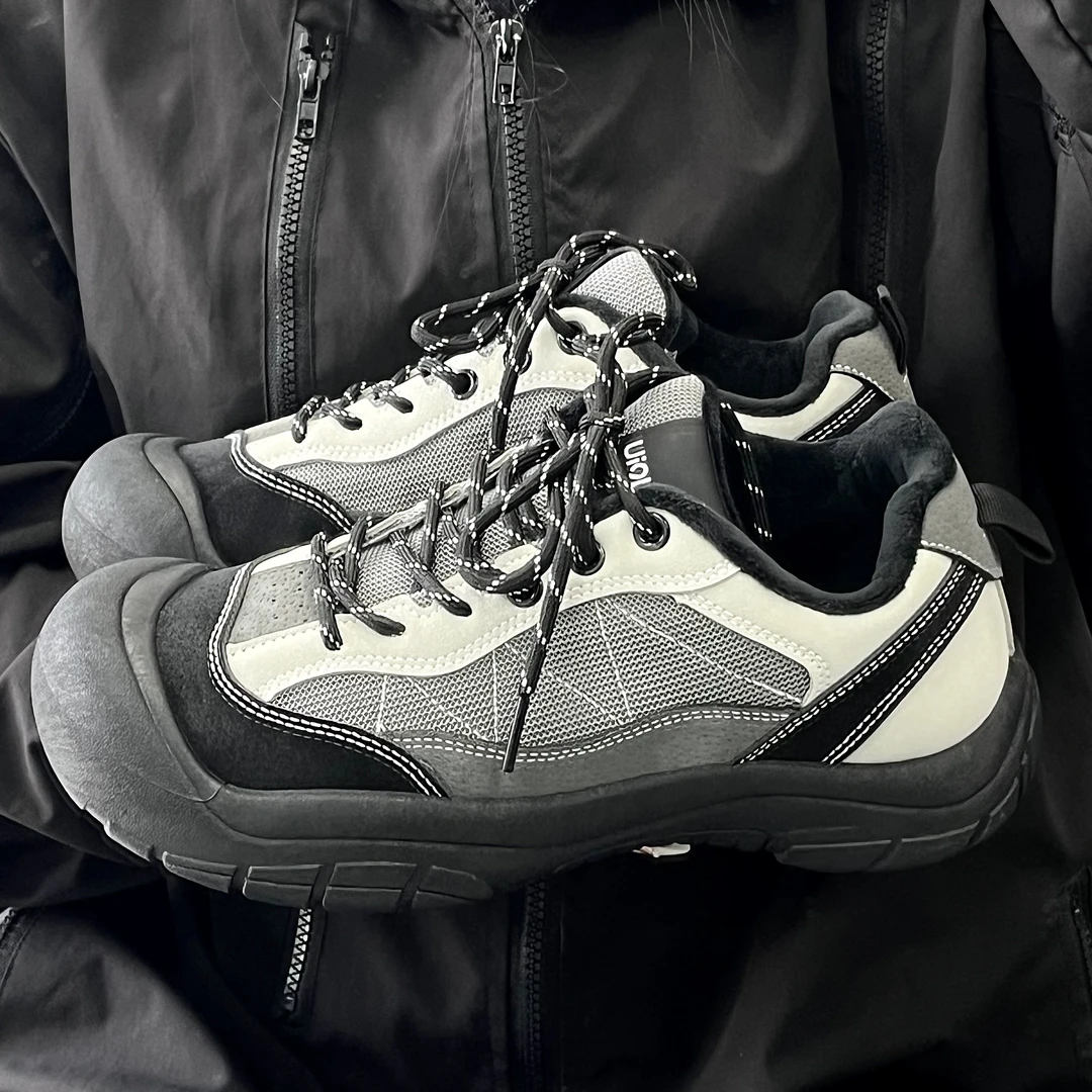 环球男鞋加绒加厚保暖2025新款冬季男士复古潮流百搭小众休闲棉鞋