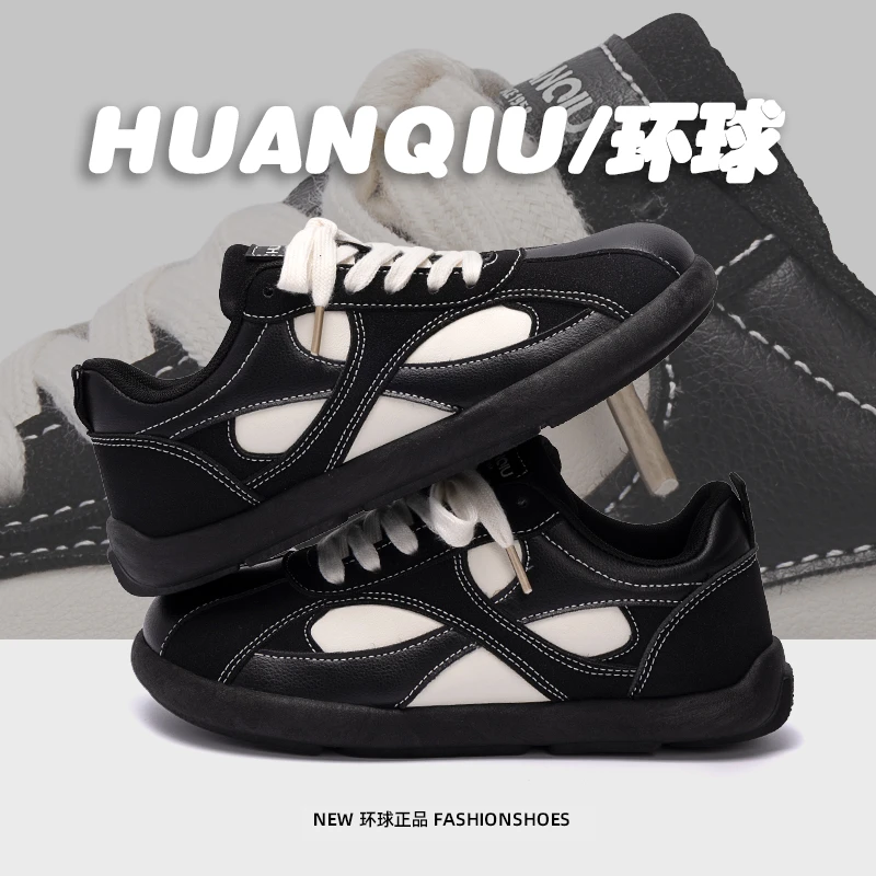 环球爆款时尚板鞋女2025春季新款轻便学生休闲鞋减震百搭运动鞋子