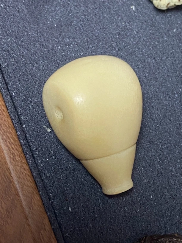 【西施壶连体三通】象牙果料雕刻大尺寸颗粒三通款吊坠西施壶三通