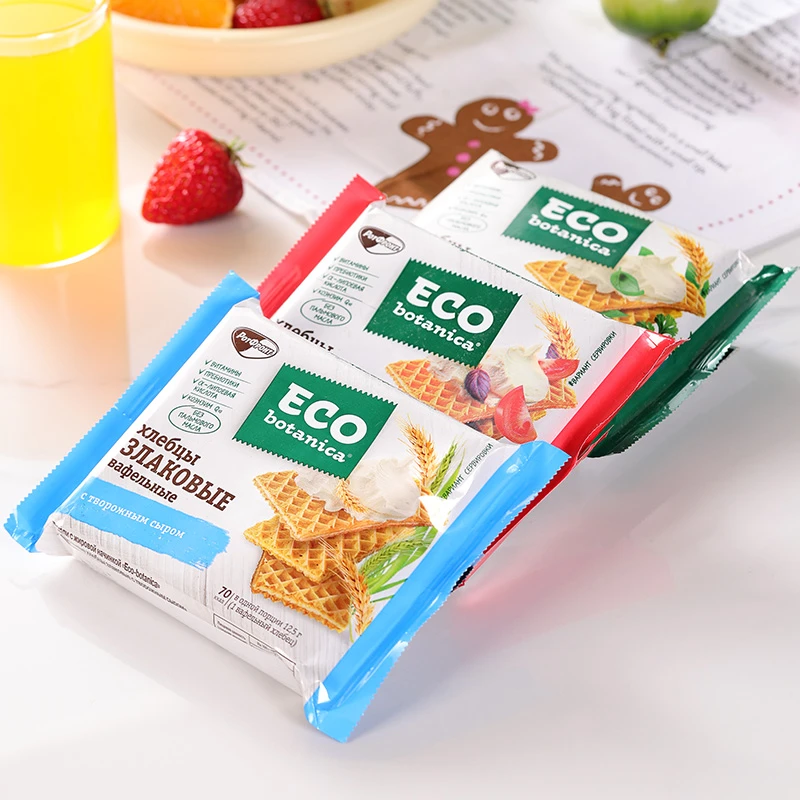 俄罗斯进口ECO经典威化饼干代餐零食品75g*2包