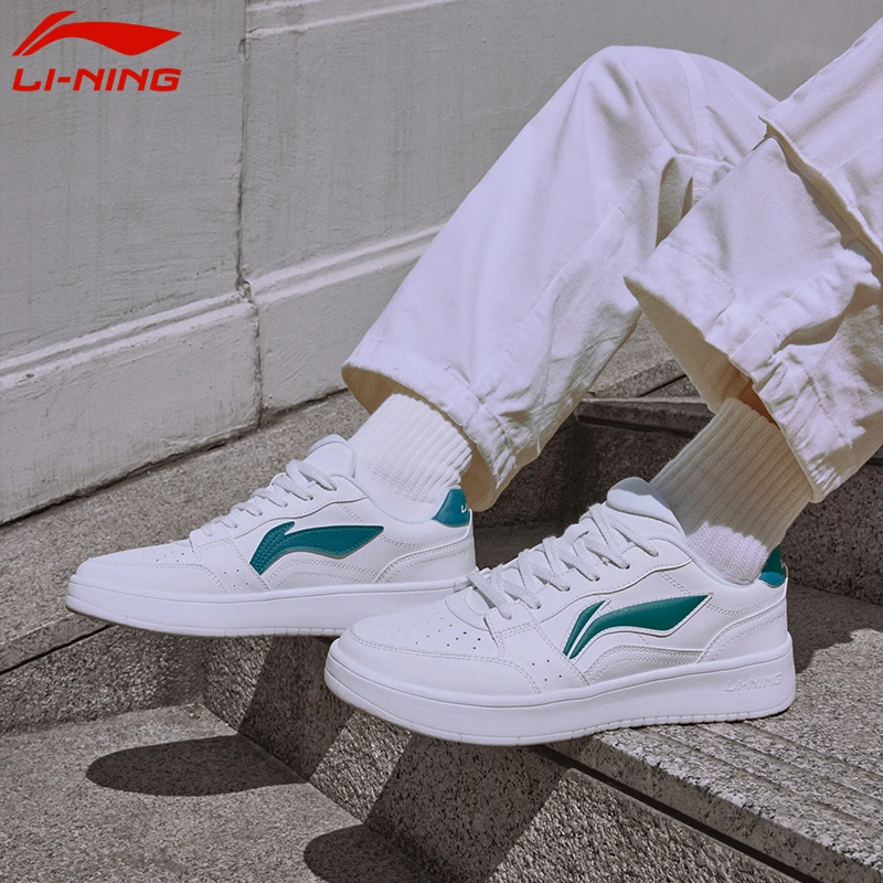 李宁元宝休闲鞋板鞋男2024春季新款软底轻便校园小白鞋耐磨运动鞋