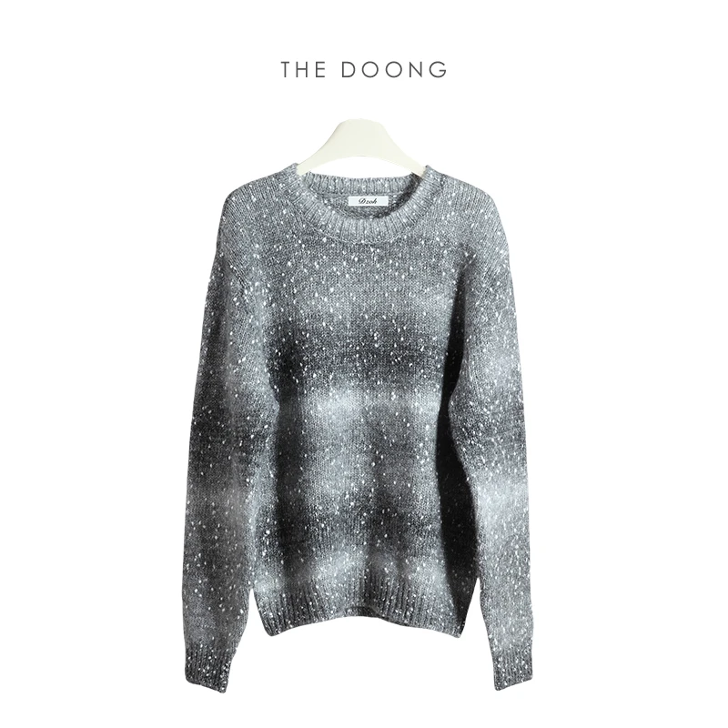 氛围感颗粒圆领毛衣女士