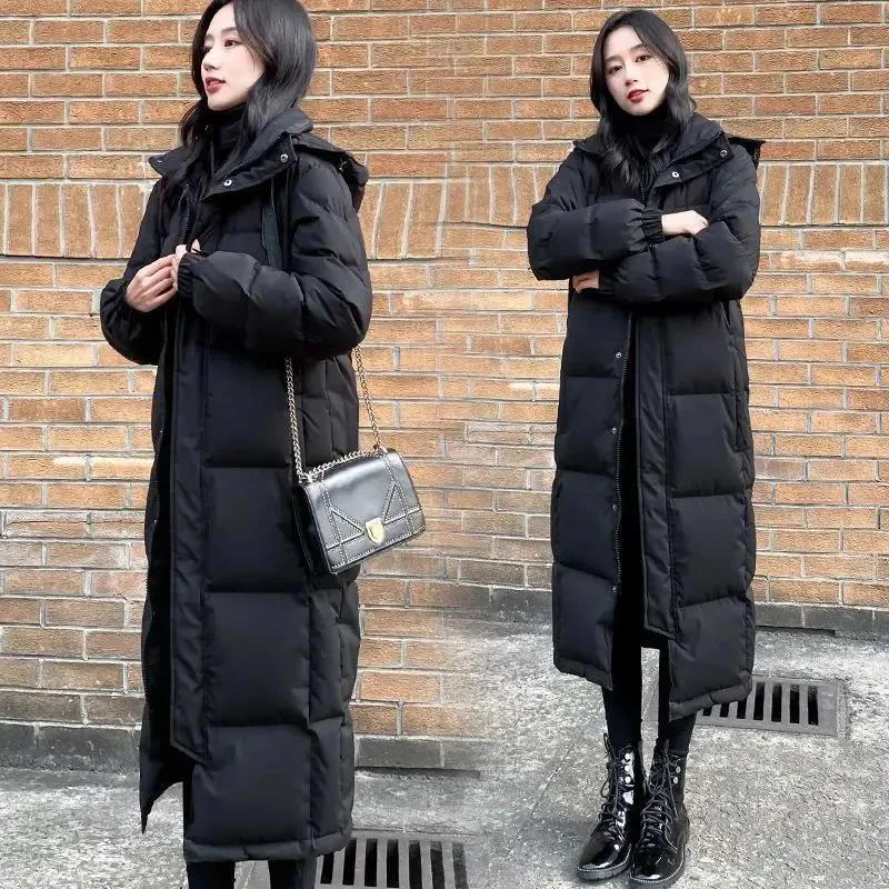 [荣荣推荐】新款新款黑色羽绒棉服服2023年新款女冬情侣加厚长