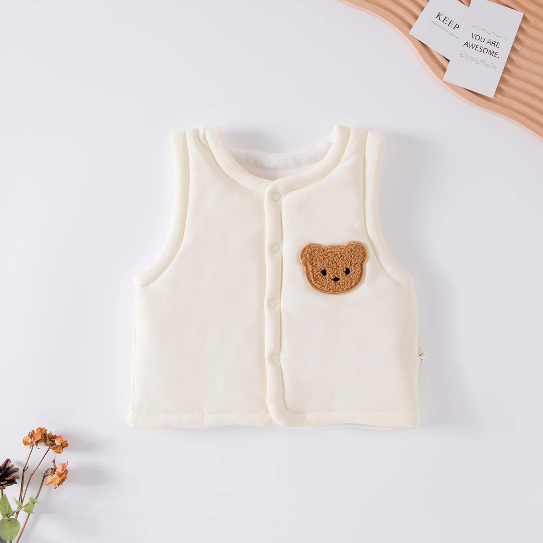 婴儿马甲保暖冬款夹棉宝宝坎肩百搭小马夹婴幼儿背心秋冬2024新款