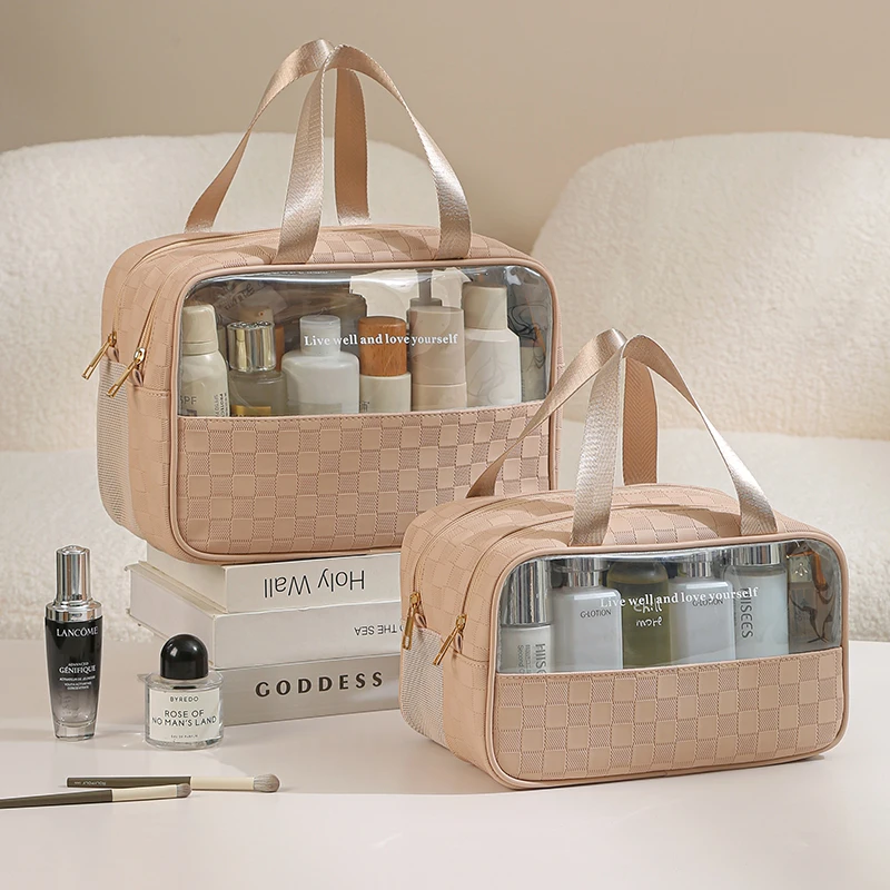 干湿分离化妆包女2025款便携大容量旅行收纳袋洗澡防水游泳洗漱包