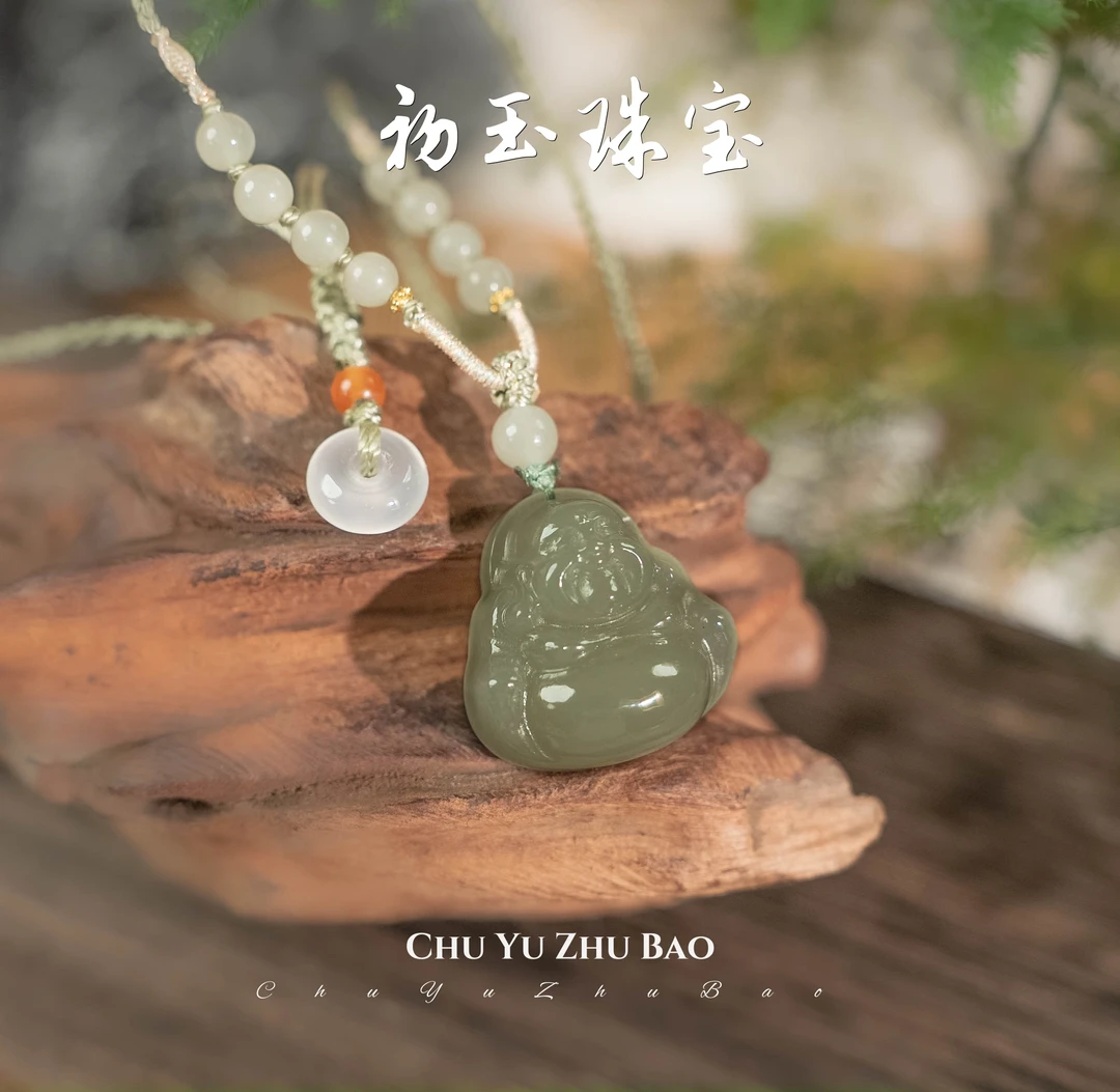 【福灿】佛公小众吊坠高品质手工雕刻厚肚弥勒佛25佛公