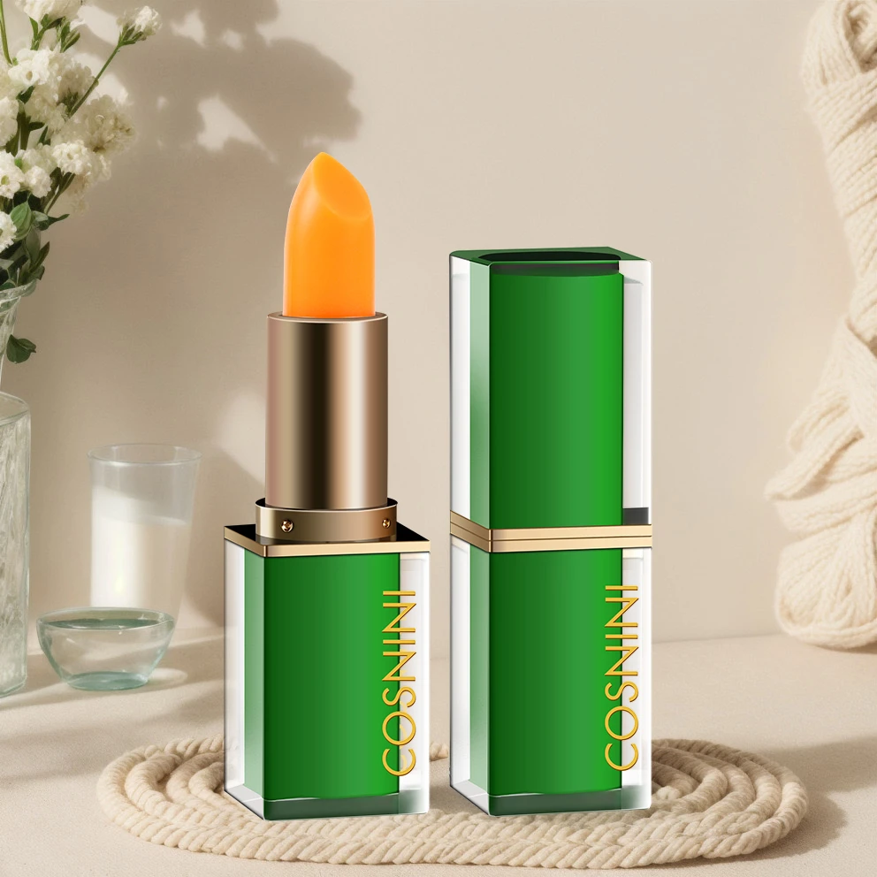 胡萝卜素温感变色唇膏保湿补水显白千人千色防干裂口红水润护唇纹