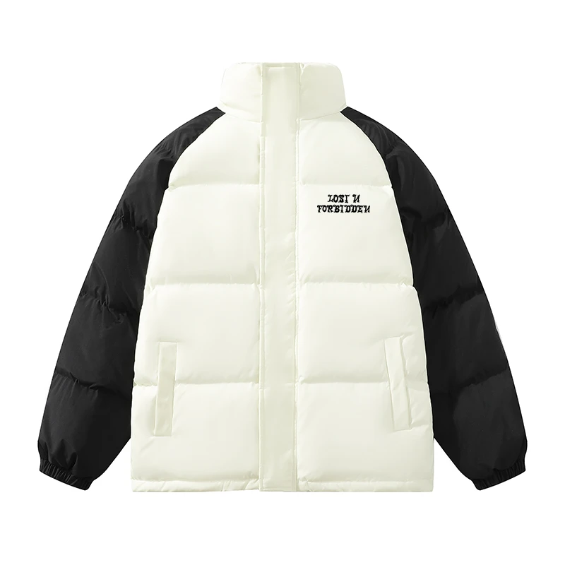 Forbidden 插色立领哥特字体防水棉服 - 男女同款