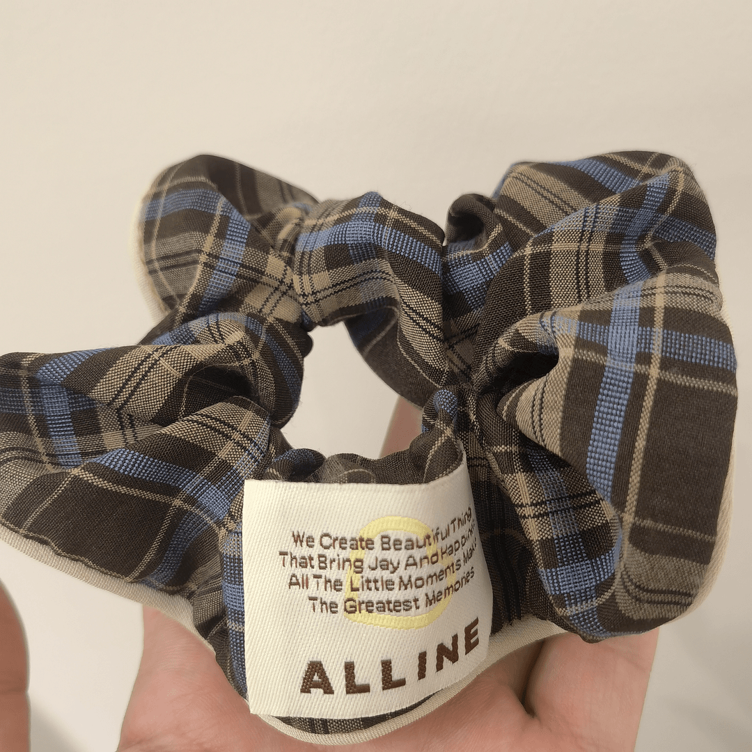 A859(满9.9包邮)格子字母贴肠圈