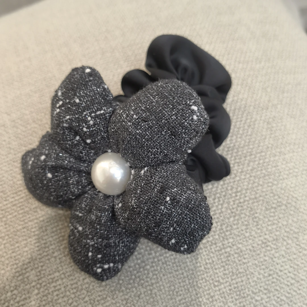 A917黑色大花朵肠圈