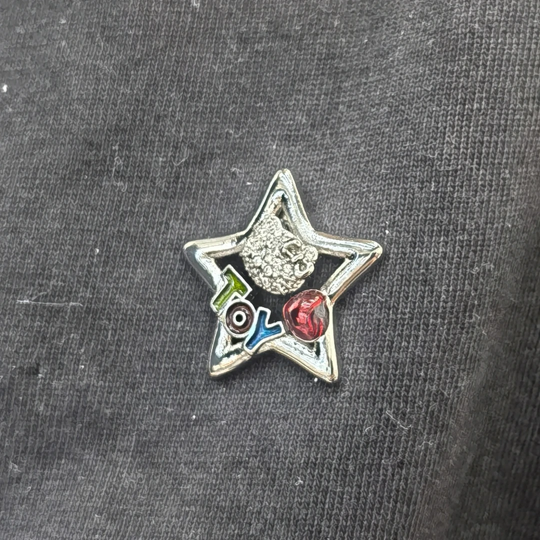 A617银色KT猫咪星星胸针