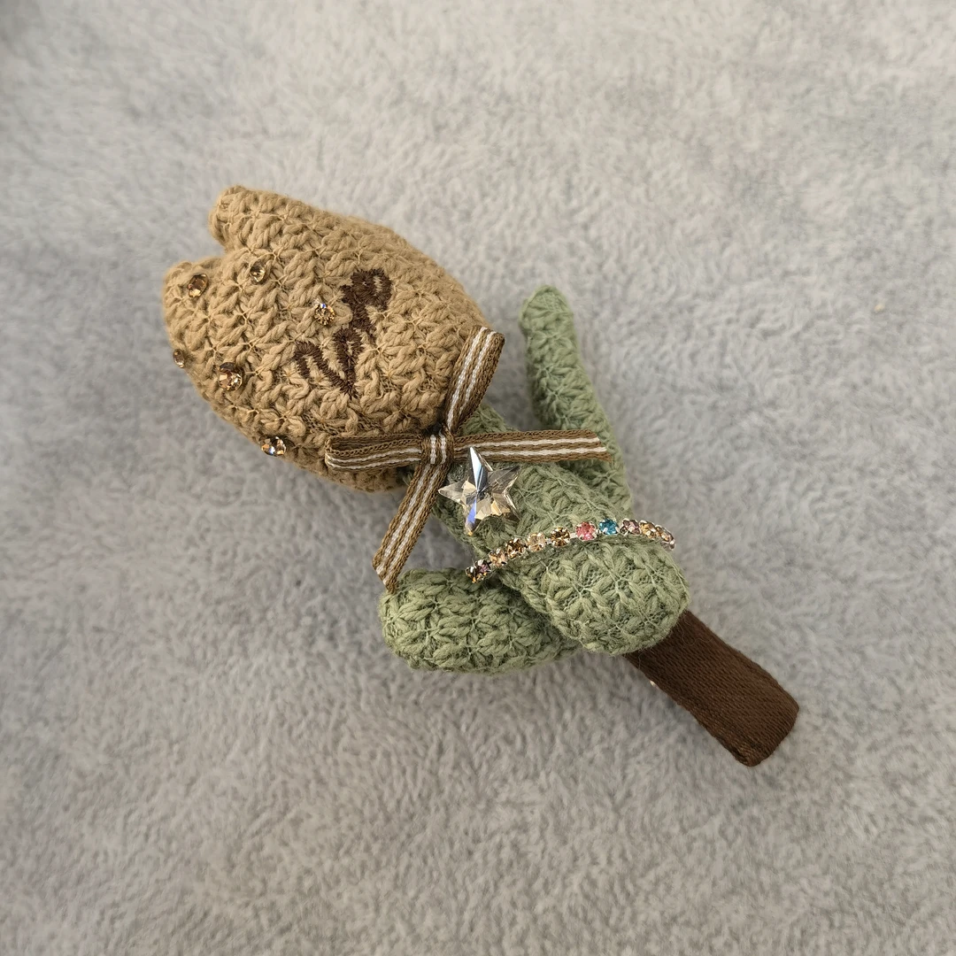 B089刺绣郁金香告告边夹