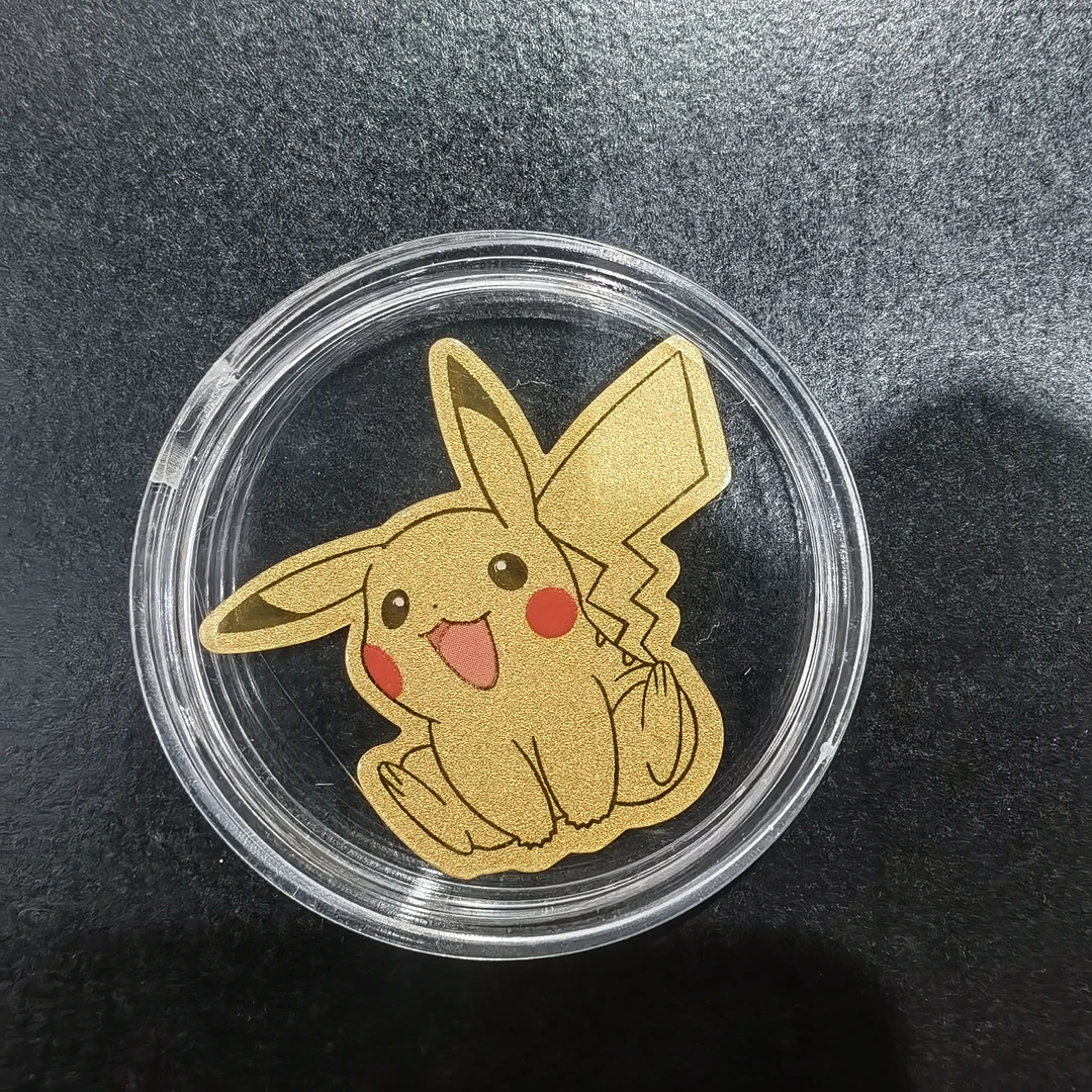 A874金色皮卡丘手机贴贴