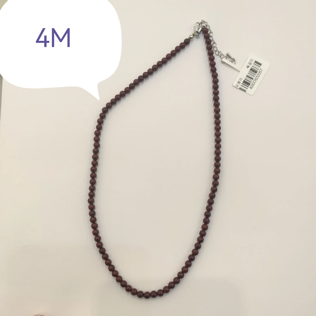 A453红色施加珠4M的项链
