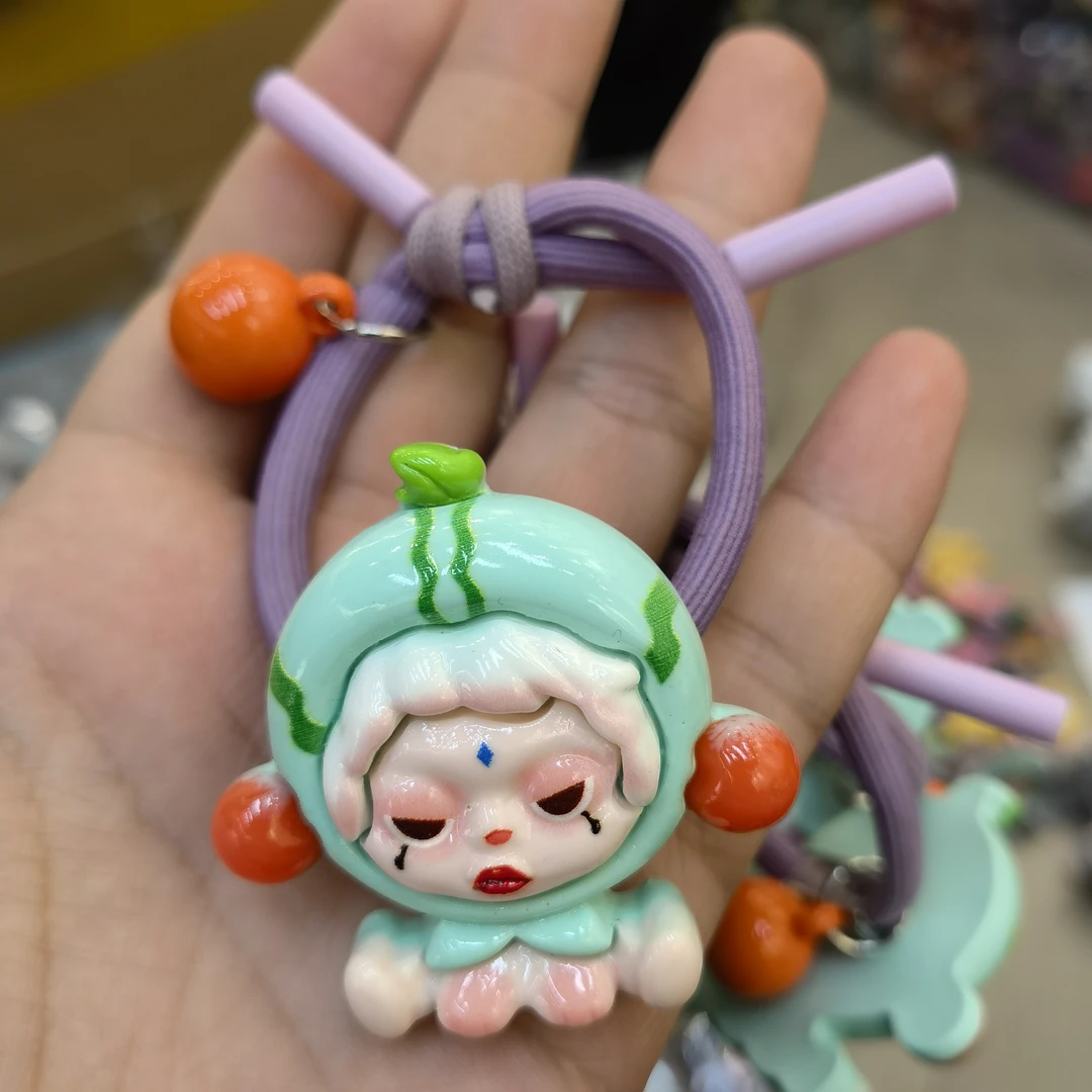 A643(满9.9包邮)绿色娃娃发绳