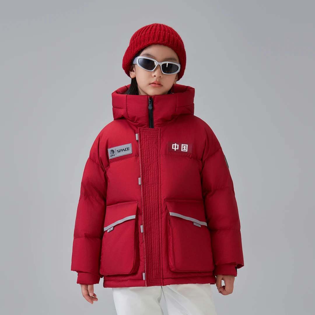 波司登2024冬季新款男女童短款太空计划羽绒服T40143210