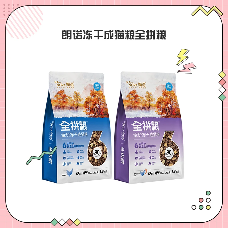 朗诺冻干成猫粮全拼粮