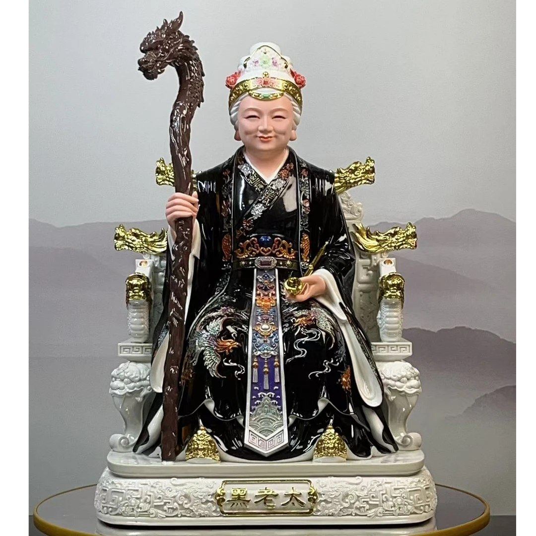 家用 佛堂 唐彩 鸿福【黑老太太】-仿瓷