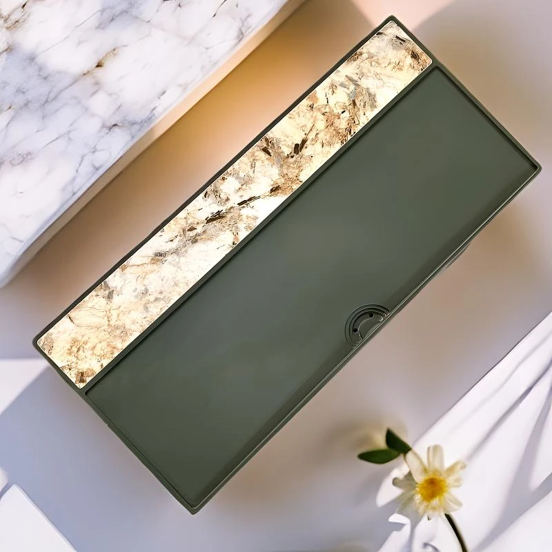 高端天然天罗绿石茶桌石茶盘现代轻奢镶嵌岩板石茶盘家用办公用