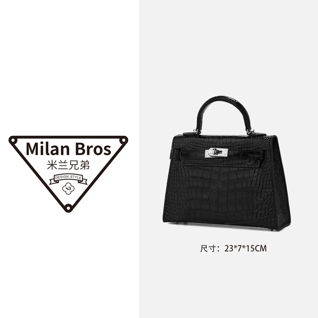 【米兰兄弟】时尚手提包女士黑色