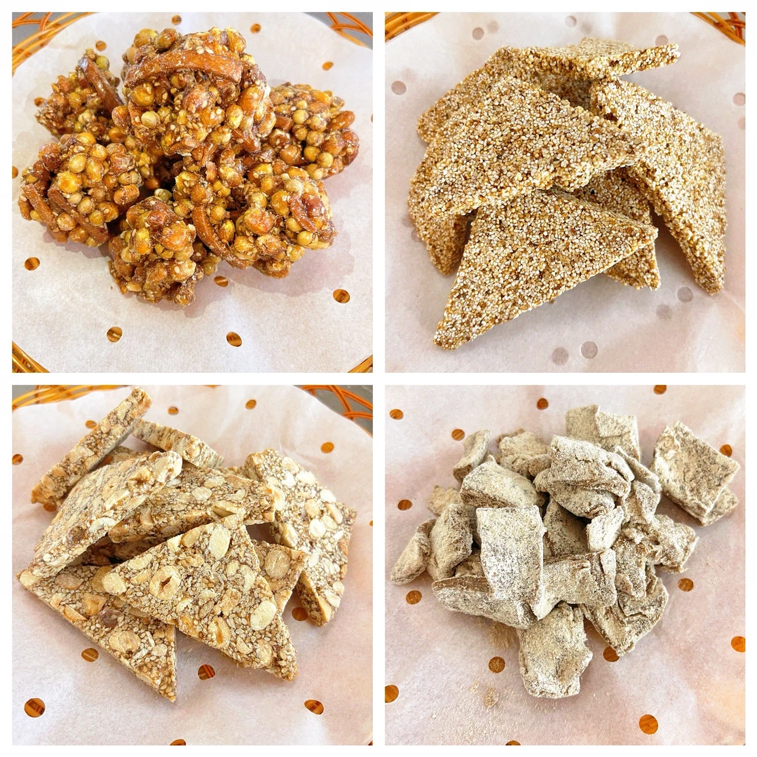 湖北特产苞谷花糖坨纯手工炒米糖花生酥芝麻酥美味小零食