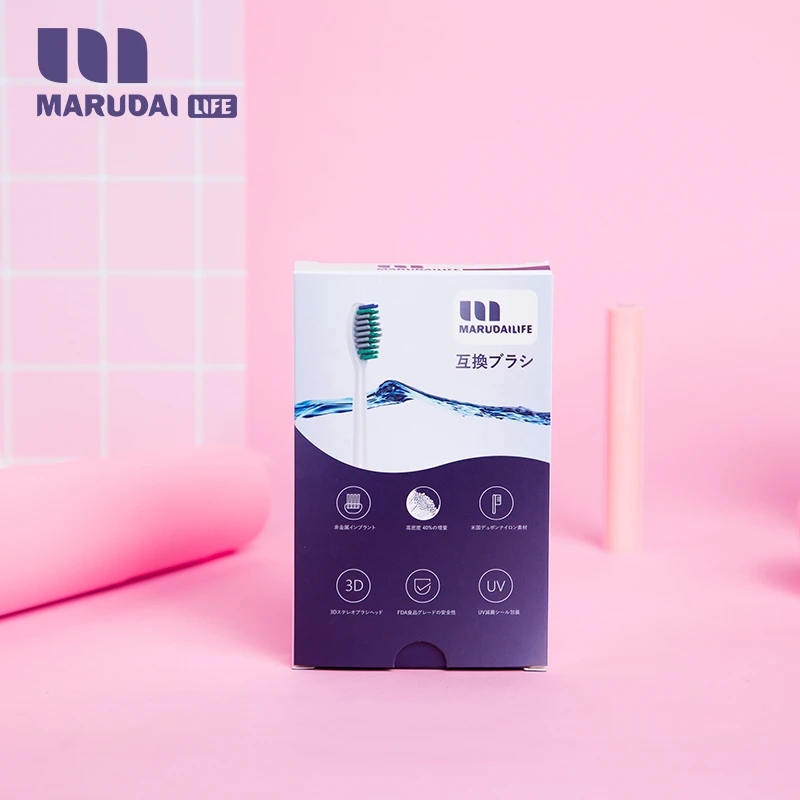 日本Marudai丸太 电动牙刷-替换刷头4支装