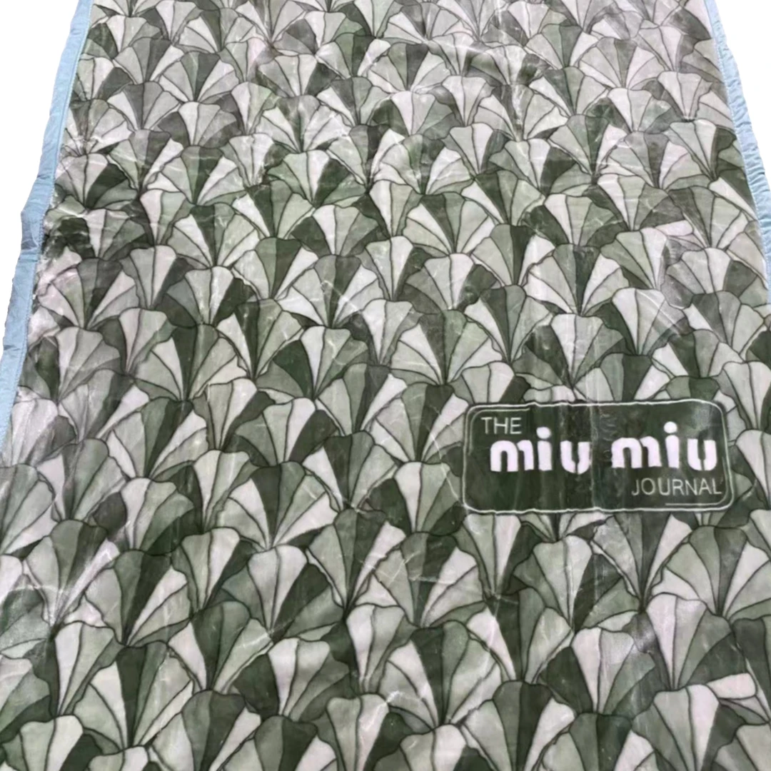 150*200cm 绿色银杏叶 双层 盖毯午睡毯多功能卧室加厚绒毛毯