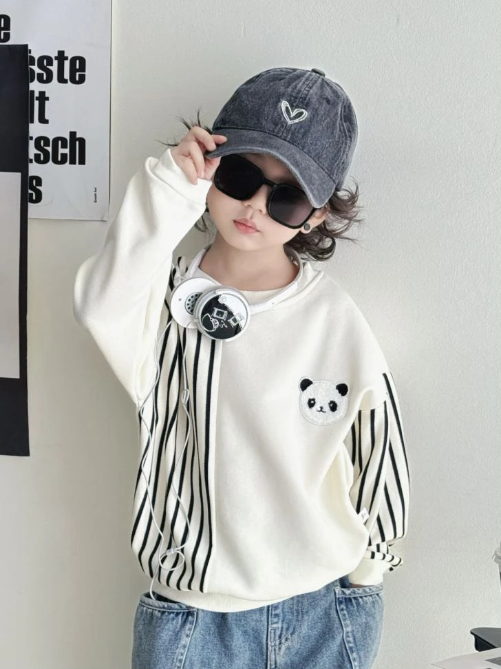 儿童秋季新款韩范撞色拼接圆领长袖卫衣男女童宽松休闲百搭韩版