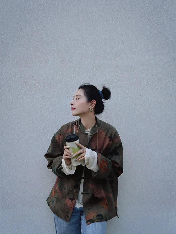 婉莹手工｜香云纱立领常规外套