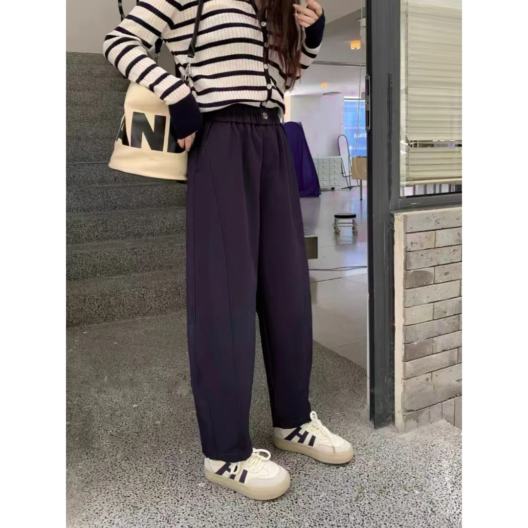 无印心匠含棉 纯色~立体裁剪 显瘦 百搭休闲裤 C36960