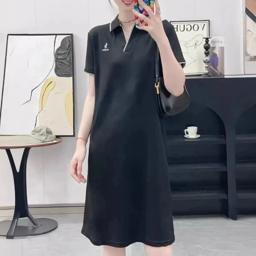 无印心匠线下698！纯色+设计感 刺绣&百搭 时尚连衣裙 B98112