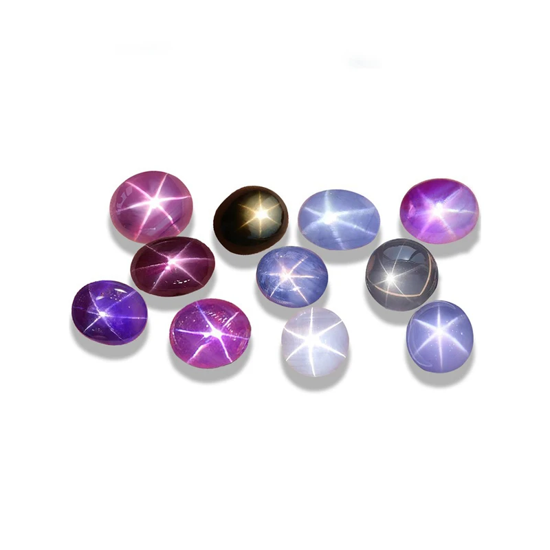 XG6斯里兰卡天然无烧星光红蓝宝石定制钻石戒指吊坠耳钉项链