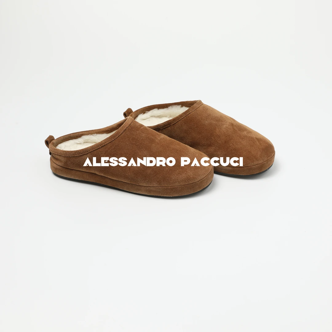 AP洛哥44227XT牛反绒多色套包工艺时尚保暖包头拖鞋女士女款